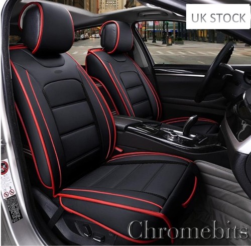 Deluxe black leather front - deluxe, pu