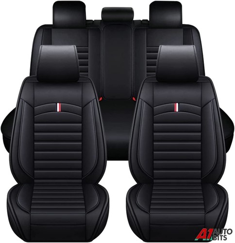 Full black leather - black, pu