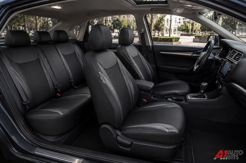 Black leather carbon fabric - leather,